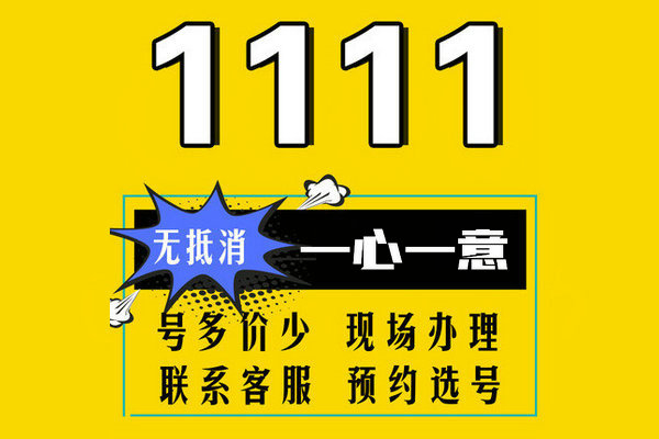 鄄城尾號1111吉祥號